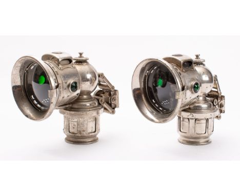 Two Lucas No. 326 'Calcia King' bicycle lamps (2) 