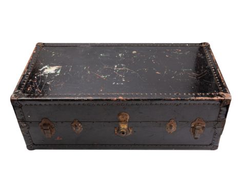 An early 20th century travelling  trunk with fitted interior.