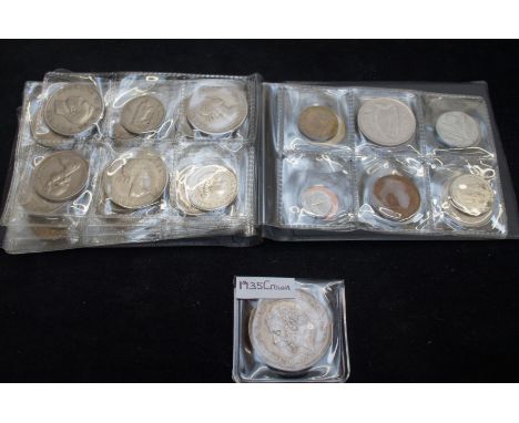 Album of 60 coins &amp; 1935 rocking horse crown 