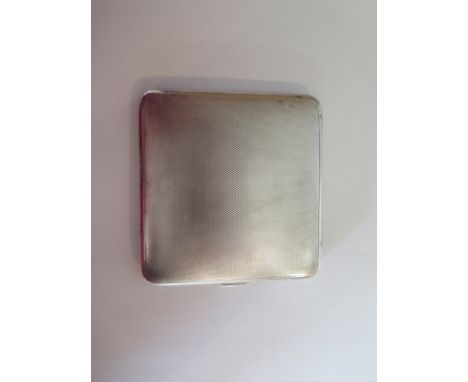 A good quality silver cigarette case by Asprey of London, hallmarks Chester 1924 - size approx 9cm x 8.5cm, weight 3.8 troy o