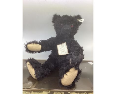 Steiff Fine mohair Vintage teddy Bear 1912 Titanic black bear replica in box 631/3000 tall black mohair teddy bear 48cm tall-