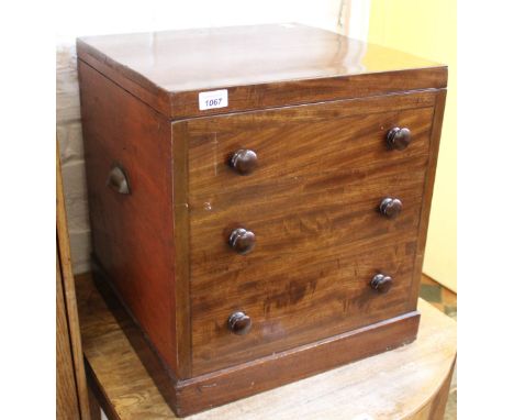 A Victorian mahogany commode