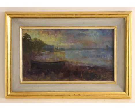 Vic Trevett (British, contemporary),'St Just, Cornwall',Oil on board,Signed lower right; titled to gallery label verso,17cm x