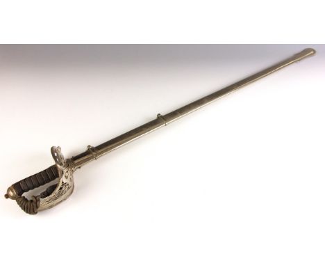 A Victorian police officer's dress sword by Samuel Brothers Ltd of London, the 81.5cm half fullered blade etched to one side 
