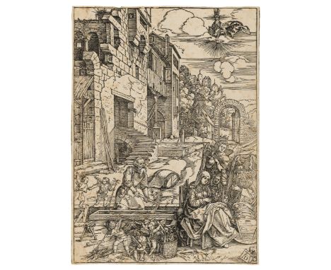 Albrecht Dürer (1471-1528)The Holy Family in Egypt, from: The Life of the VirginWoodcut, circa 1502, a later Meder i/k impres