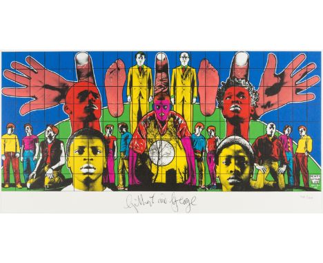 δ Gilbert and George (b.1943 &amp; 1942)Death after LifeOffset lithograph printed in colours, 2008, signed in black ball-poin