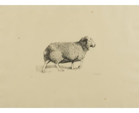 δ Henry Moore (1898-1986)Sheep Walking (Cramer 352)Lithograph, 1974, signed and inscribed from the edition of 10 in pencil, p