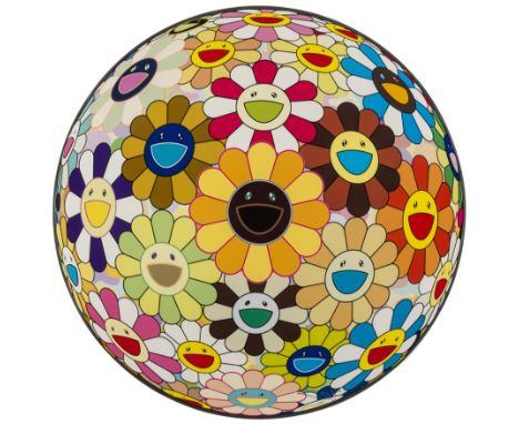 Takashi Murakami (b.1962)Flowerball Offset lithograph printed in colours, signed and numbered from the edition of 300 in blac