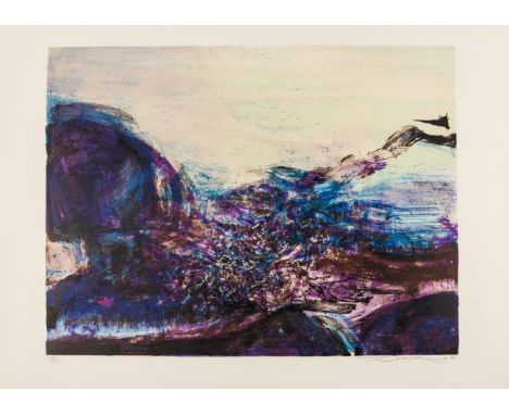 δ Zao Wou-Ki (1921-2013)Untitled (Agerup 289)Lithograph printed in colours, 1978, signed, dated and numbered from the edition