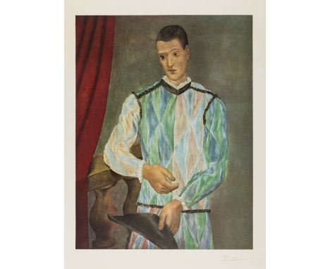 δ Pablo Picasso (1881-1973) (after)Harlequin (Czwiklitzer 230)Lithograph printed in colours, 1966, signed in pencil, a proof 