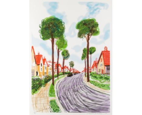 δ David  Hockney (b.1937)Cardigan Road, BridlingtonInkjet printed computer drawing on paper, 2008, signed, dated and numbered