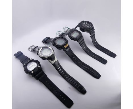 A Casio G-Shock GA-1000 Wristwatch, together with a Multibrand 6 ref. GW-7900 wristwatch, another ref. GW-M5610 and two Pro T