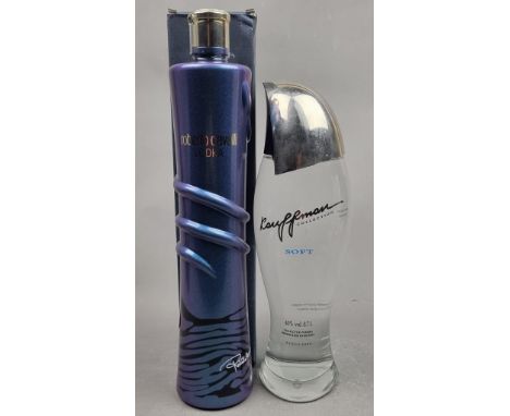 2 Bottles Premium Vodka to include:  Roberto Cavalli Chameleon Limited Edition Vodka Kauffman Collection Soft Vodka  