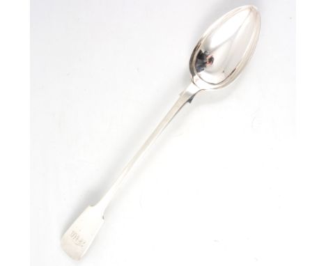 Victorian silver basting spoon, 1878, maker W.S.