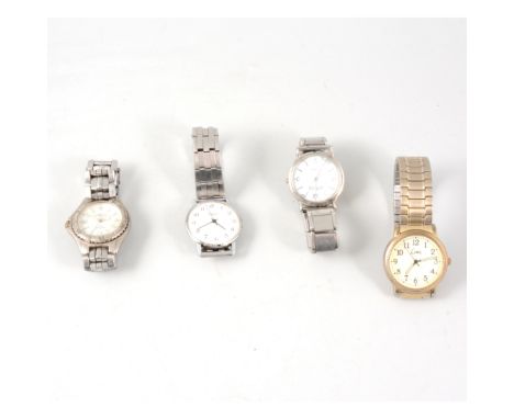 A large quantity of wrist watches, stainless steel and plated, mostly gentleman's, to include Helvetia, Timex, Sekonda, Rotar