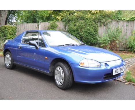 Honda Civic CRX ESi, registration K107RFP, with targa roof, 1.6 petrol engine, automatic transmission, Captiva Blue, 46,500 m