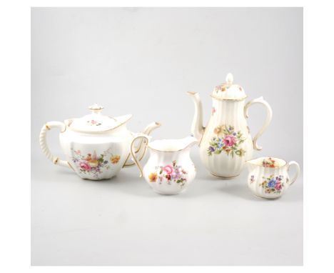 One box of teaware, including Royal Crown Derby, Worcester and others. 