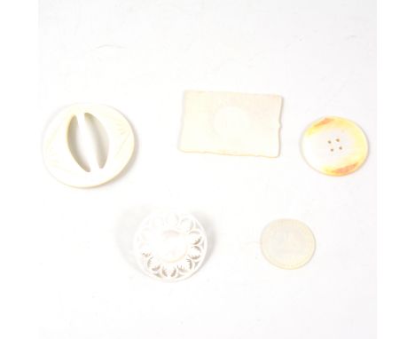 Mother of Pearl tokens and buttons.