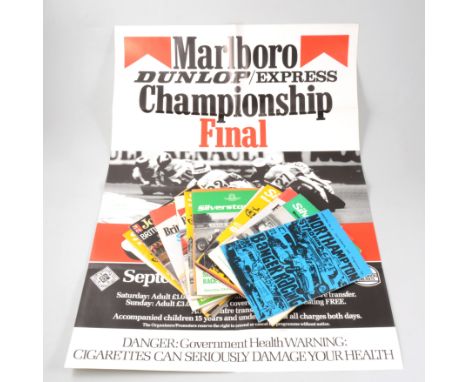 Motor Racing Interest - A number of programmes circa 1960s/1970s, British Grand Prix, Marlboro European F3 Trophy, Vintage Ra