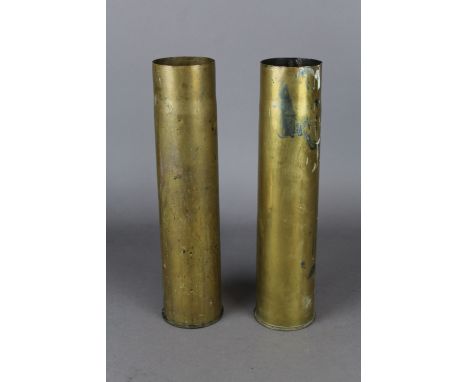 Two First World War era French shell cases