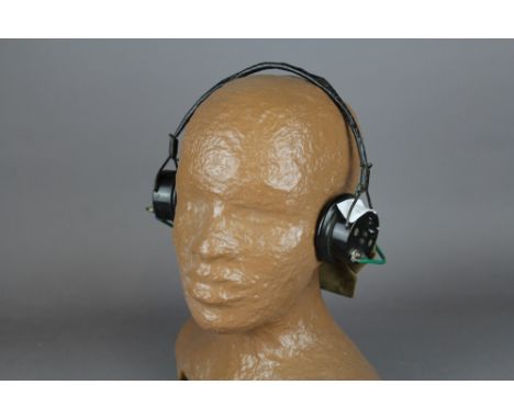 Second World War Air Ministry marked landing light and military headphones