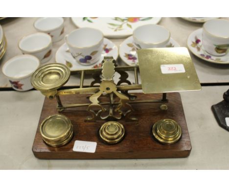 Brass postal scales