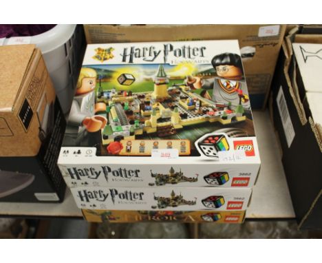 3 boxed Harry Potter Lego sets