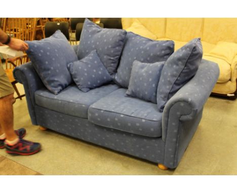 Modern blue patterned sofa bed