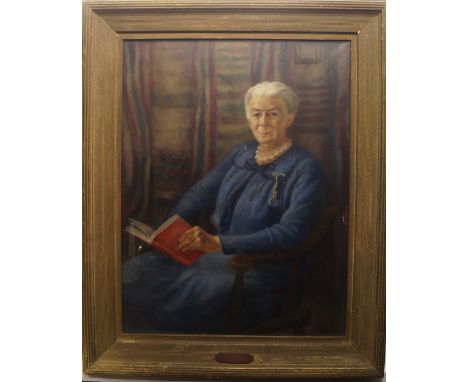 Dorothy Marguerit Colles PS, British 1917-2003- "Portrait of Miss Katherine T Stephenson"; oil on canvas, signed, with title 