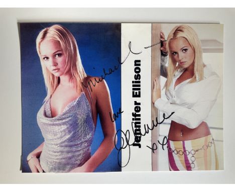 Jennifer Ellison Popular Actress and Model 8x6 inch signed photo. Good condition. All autographs are genuine hand signed and 