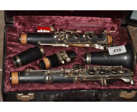 An American Armstrong 4001, cased clarinet 