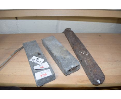 THREE SASH WINDOW WEIGHTS