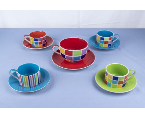 Vintage Whittard ceramic cups and saucers
