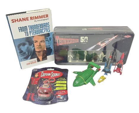 Thunderbirds collectables; Rimmer, S., 'From Thunderbirds to Pterodactyls' signed first edition hard back book with unclipped