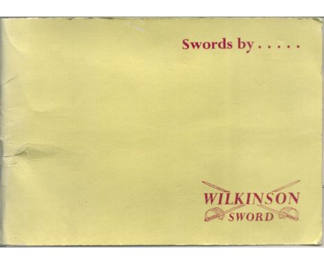 Swords by Wilkinson sword softback book. UNSIGNED. Est. £