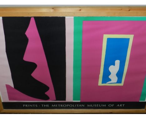 An exhibition poster for 'Prints - The Metropolitan Museum of Art', coloured lithograph. H: 60cm W: 83cm