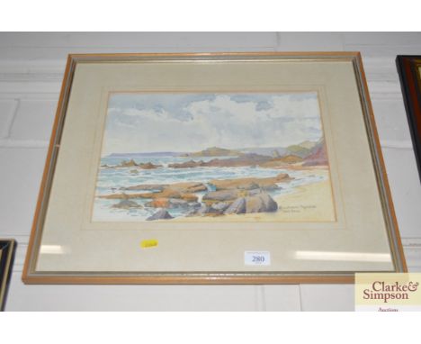 Noel Read, watercolour study of a seascape 