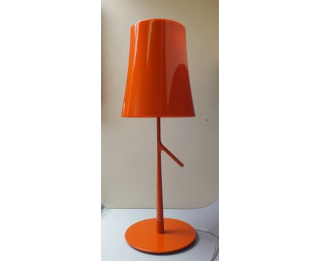 FOSCARINI - BIRDIE GRANDE TABLE LAMP IN ORANGE, designed by Ludovica and Roberto Palomba for Italian company Foscarini, in th