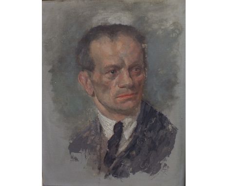 O'CONOR. A 20th century impressionist head and shoulder male portrait study, signed lower right, oil on canvas, framed, 45 x 