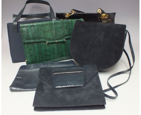 A COLLECTION OF VINTAGE LADIES HANDBAGS, to include examples by Russell Bromley and Jane Shilton (6)