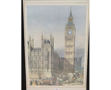 TWO 20TH CENTURY PROMENADE POSTERS, 'The Organ Grinder Polka' after C.H.R. MARRIOTT and 'The Clock Tower of The Houses of Par