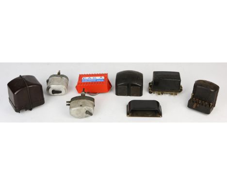 Collection of Vintage Electrical Parts - To include a Lucas regulator and two other regulators, EGHLIN electric ignition ampl