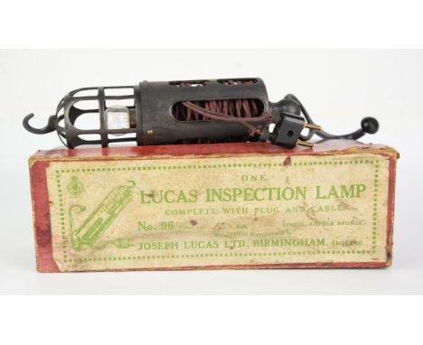 Joseph Lucas Inspection Lamp, complete with plug and with original box, Also to include a Daimler Tool Kit (2). Please note t