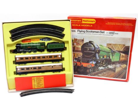 A Hornby Railways OO Gauge R.508 Flying Scotsman train set, comprising 4-6-2 'Flying Scotsman' locomotive and eight wheel ten