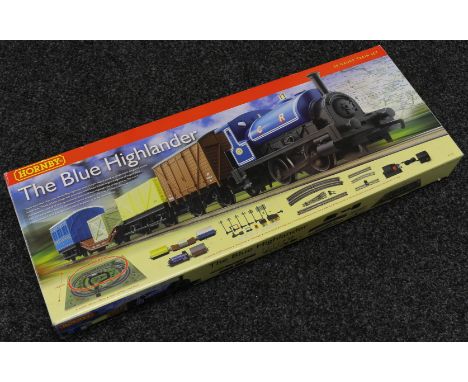 A Hornby OO Gauge R.1101 The Blue Highlander train set, comprising Caledonian 0-4-0ST locomotive, various rolling stock, trac