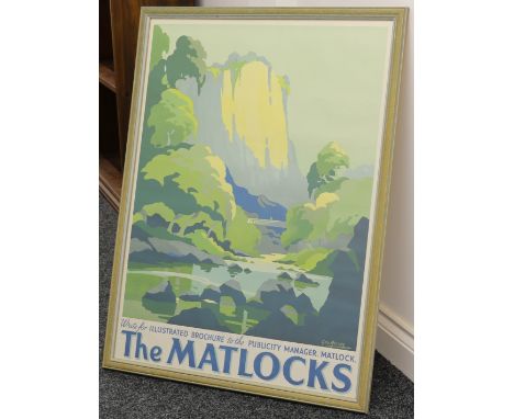 Advertising, Railwayana &amp; Derbyshire Interest - after George Ayling (British 1887-1990) 'The Matlocks', Derbyshire travel