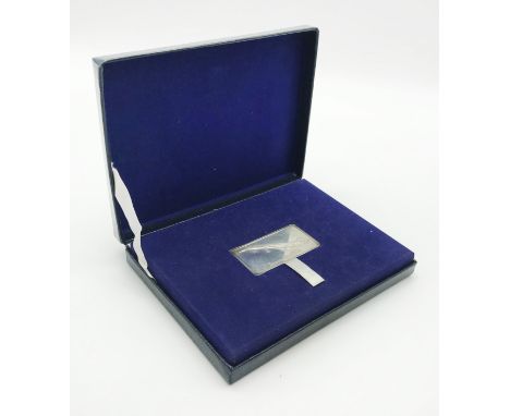 HALLMARKED SILVER BRITISH AIRWAYS CONCORDE INGOT 21st JANUARY 1976