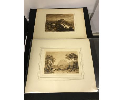 J M W TURNER PAIR OF ENGRAVINGS - LOT 6
