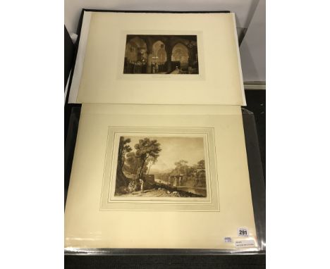 J M W TURNER PAIR OF ENGRAVINGS - LOT 5