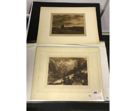 J M W TURNER PAIR OF ENGRAVINGS - LOT 3